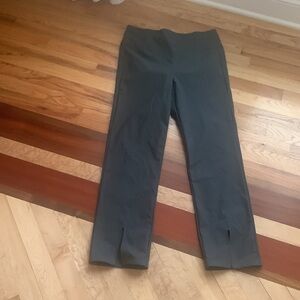 Athleta split leg opening size 10 pants dark gray EUC